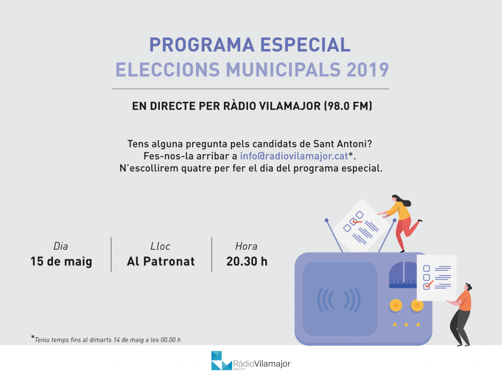 Imatge programa especial "Eleccions Municipals 2019"